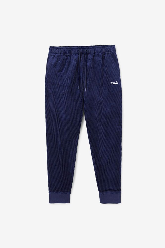 Fila Unnat Cord Joggers Pants Navy - Mens - 10746BZOF